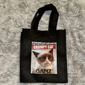 GANZ Grumpy Cat Black Travel Tote NWOT